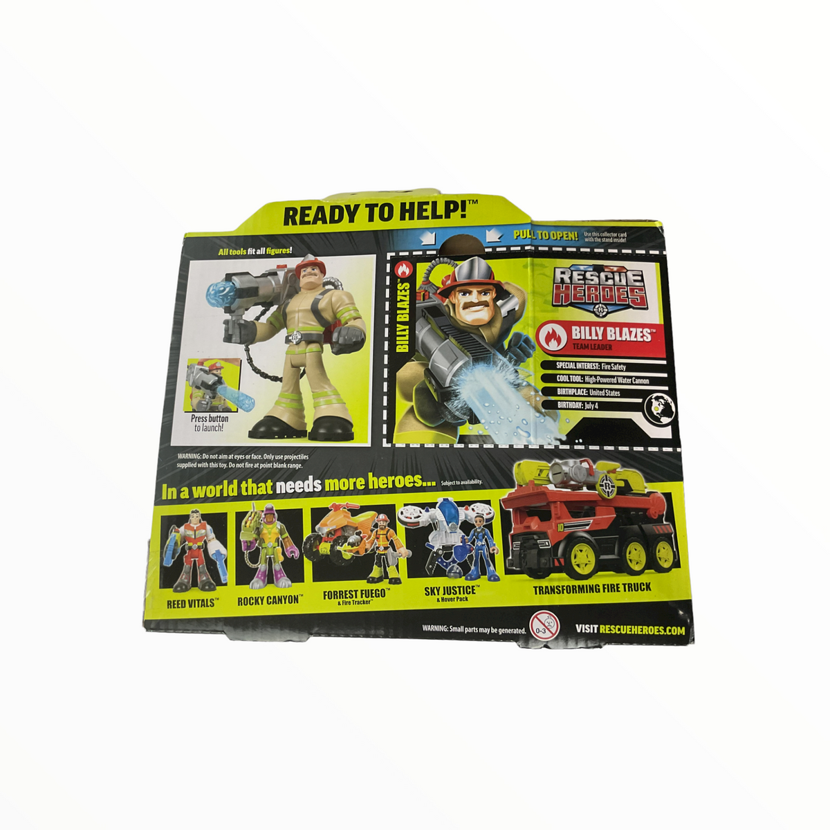 Fisher-Price Rescue Heroes Billy Blazes, 6-Inch Figure with Accessories