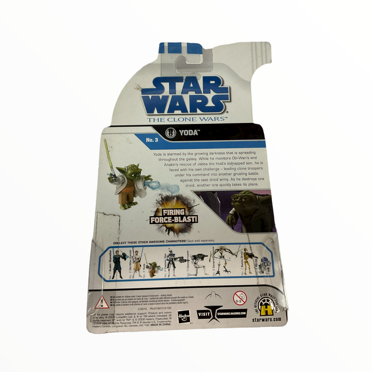 Star Wars: Clone Wars 2008 Wave 1 Yoda (First Day of Issue)