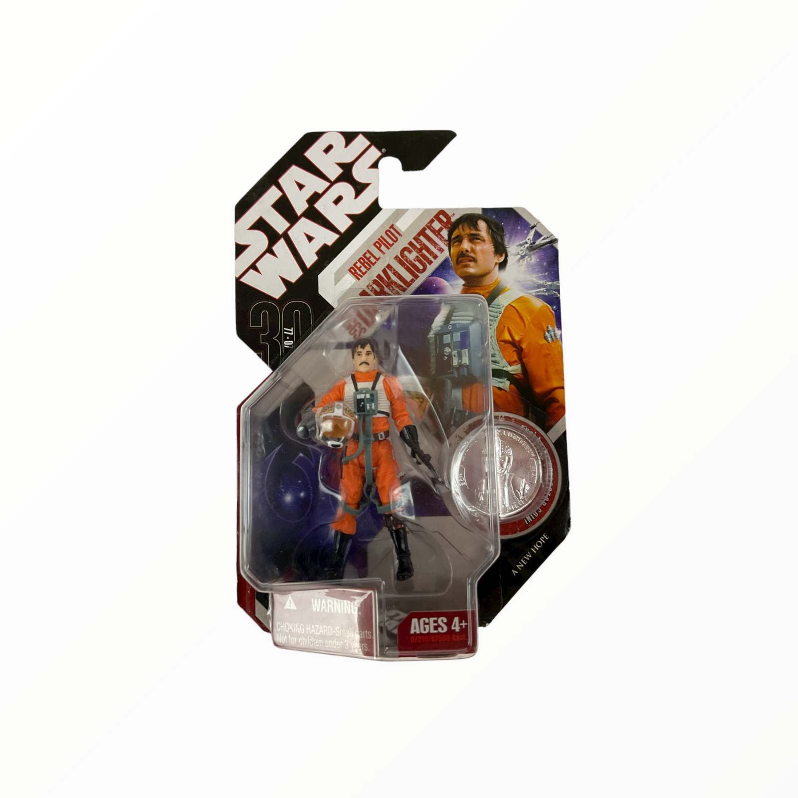 Star Wars 30th Anniversary BIGGS DARKLIGHTER with Plastic Collector Coin