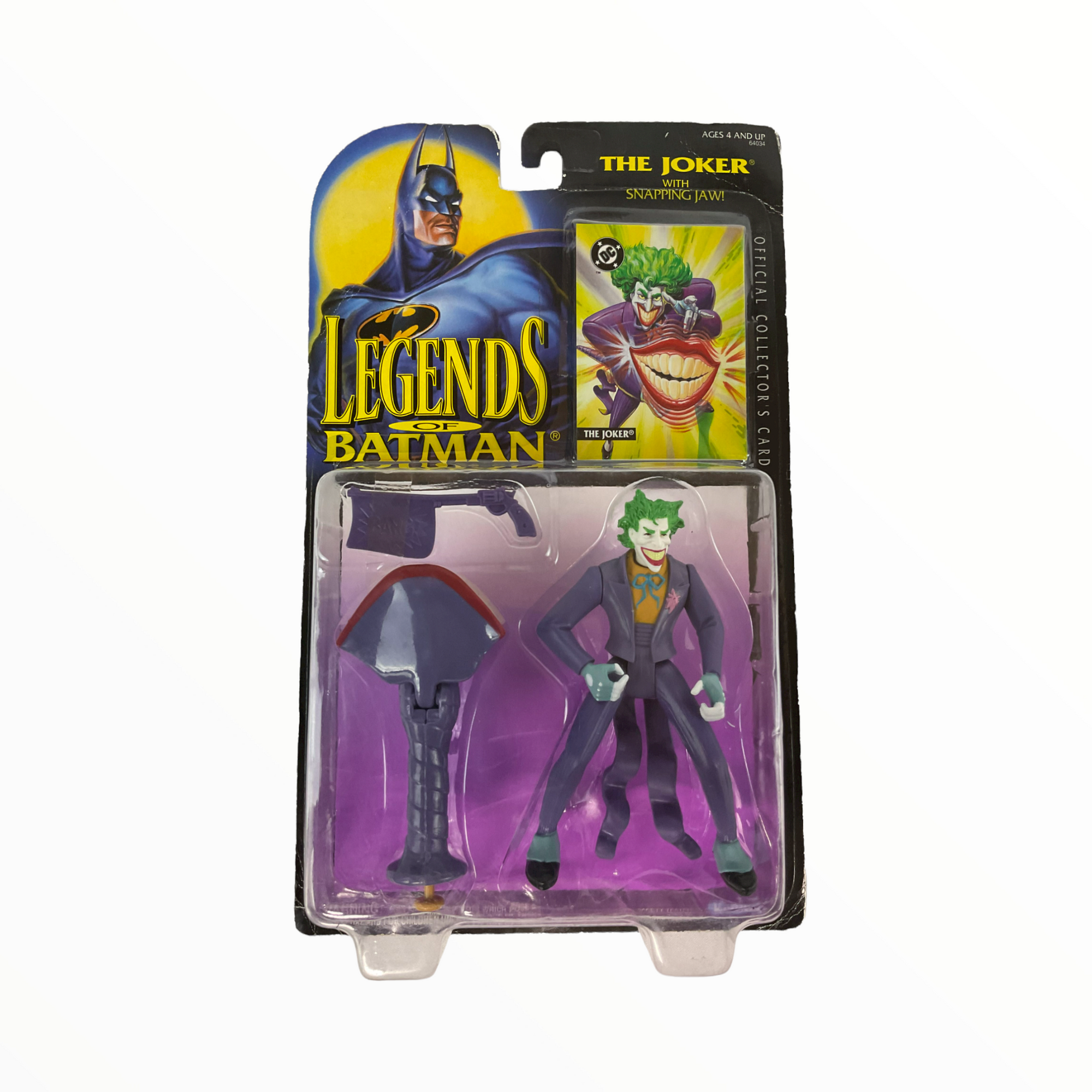 Kenner DC Comics Legends of Batman The Joker (with Snapping Jaw) Action Figure 5 Inches