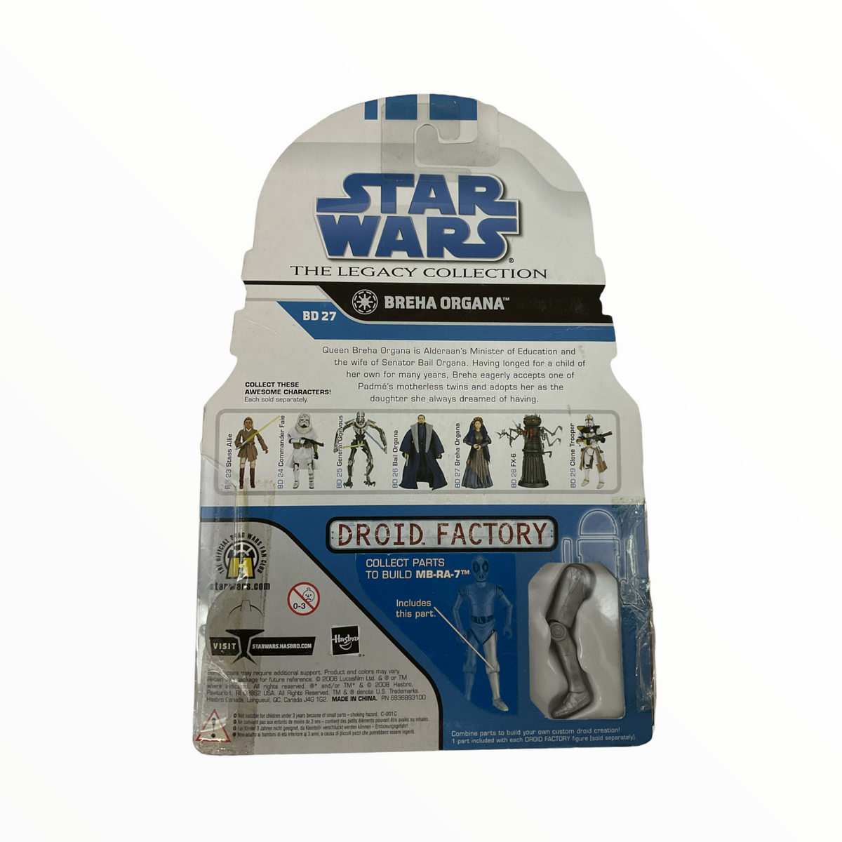 Star Wars Clone Wars Legacy Collection Build-A-Droid Breha Organa