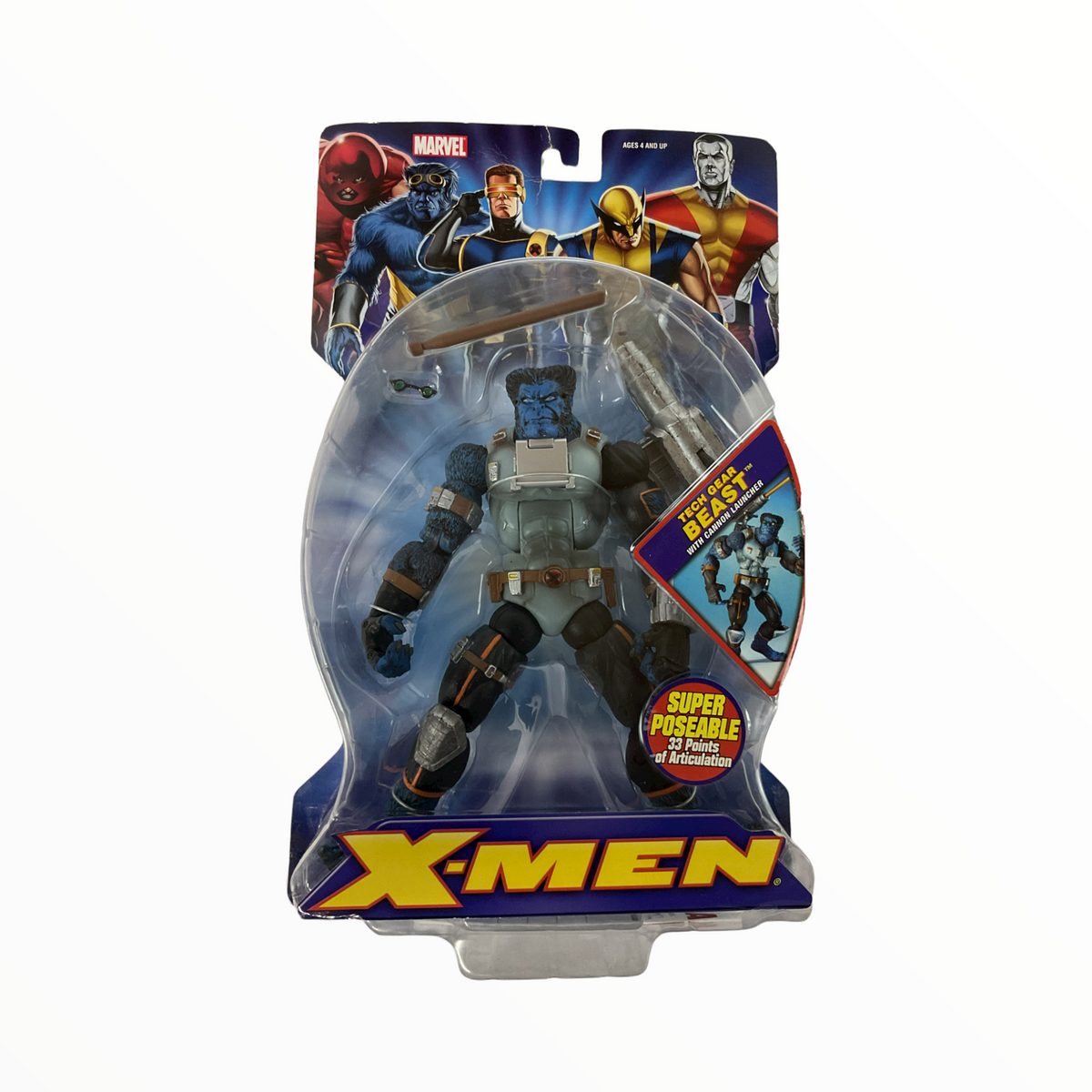 X-Men Action Figure Asst. 2:Tech Gear Beast w/ Cannon Launcher