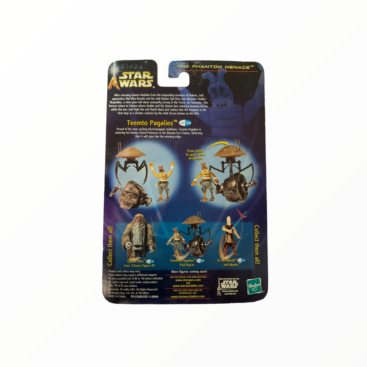 Star Wars The Phantom Menace Teemto Pagalies Pod Racer