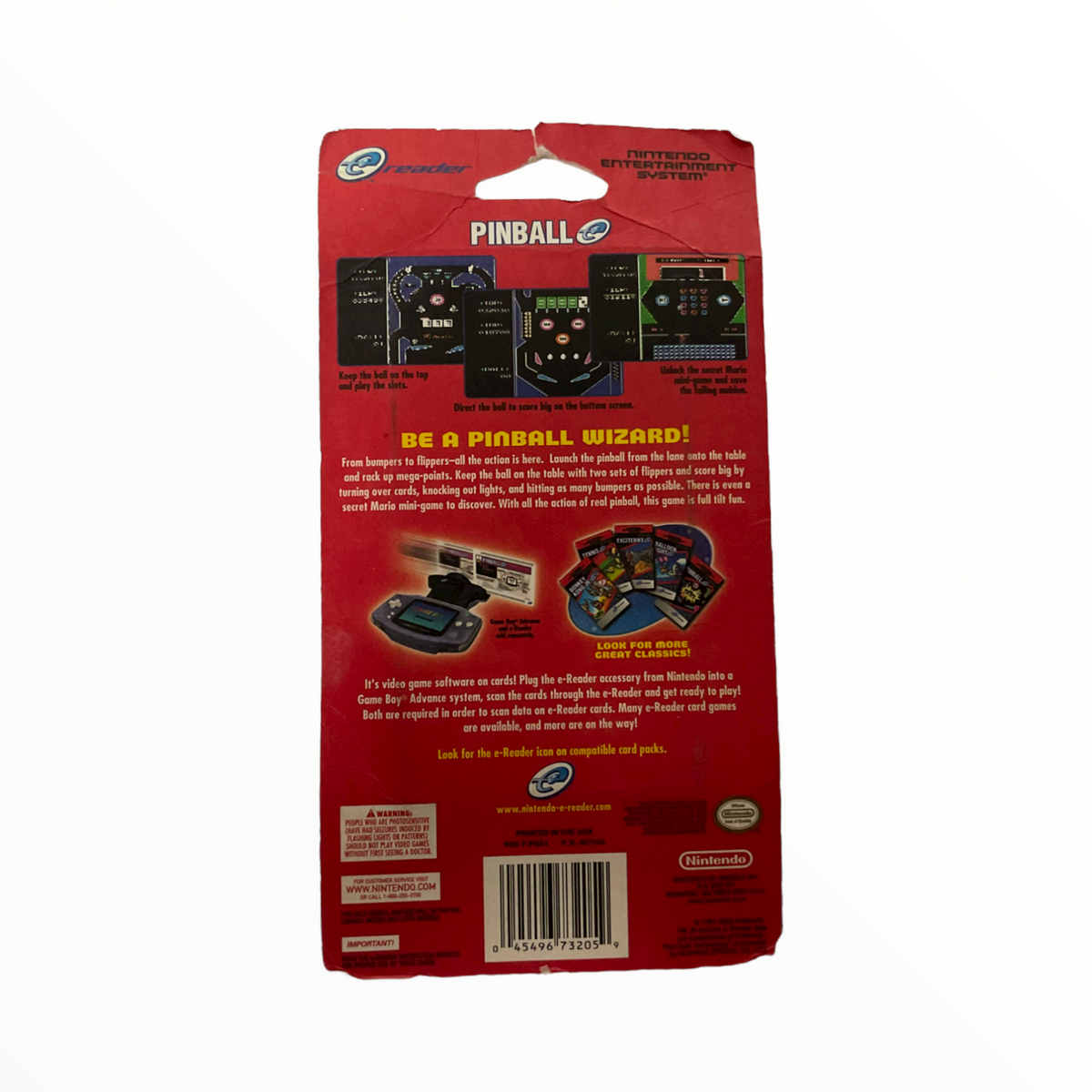 E-reader Pinball - Game Boy Advance