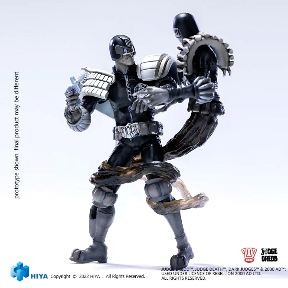 Judge Dredd vs Death (Black & White) SDCC 2022 Exclusive 1:18 Scale Action Figure