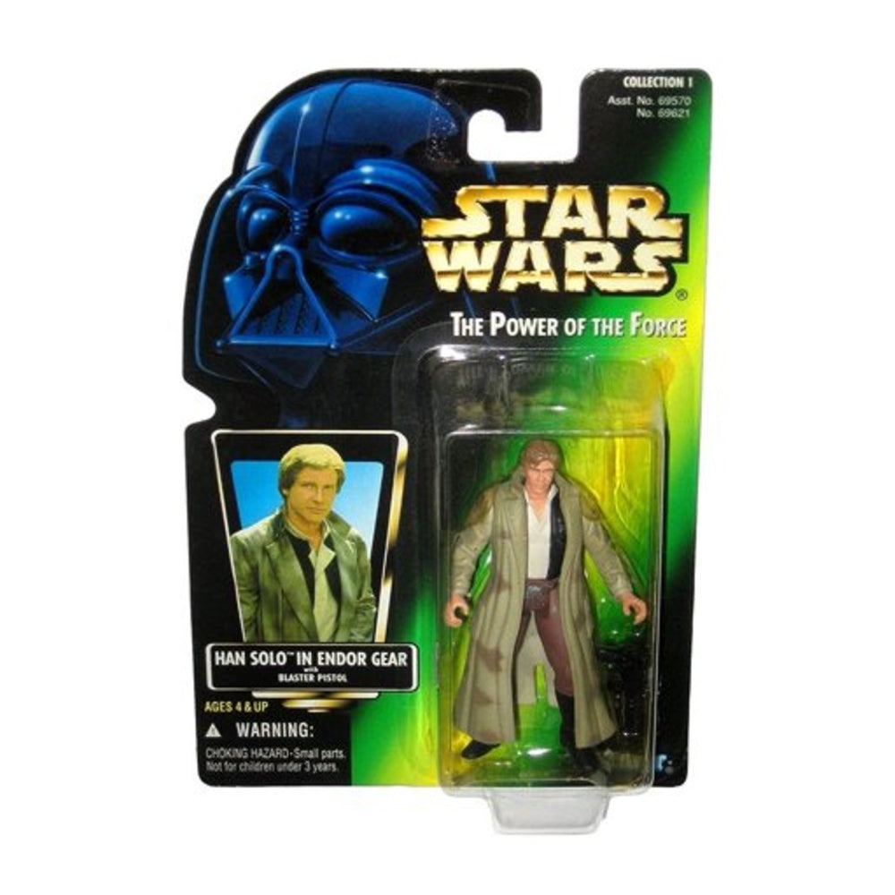 Star Wars Power of the Force Freeze Frame Han Solo in Endor Gear Action Figure