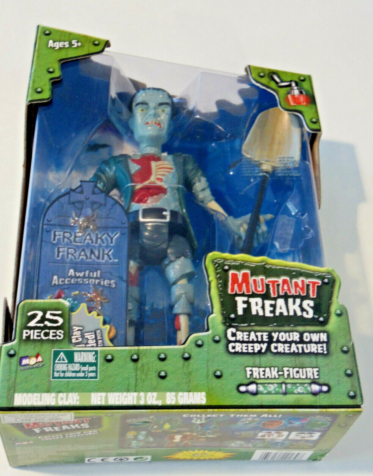 MGA MUTANT FREAKS Freaky Frank FIGURE Create Build Creepy Creature New