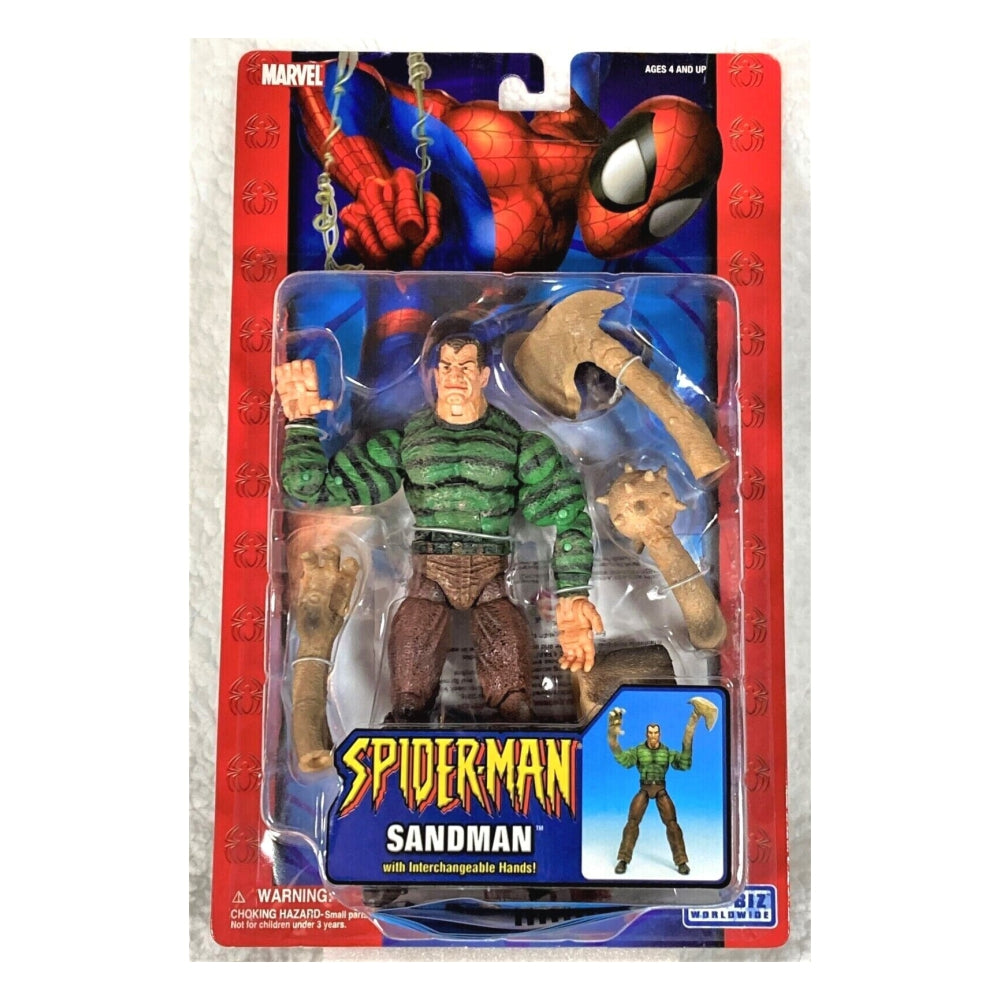 Marvel The Amazing Spider-Man Action Figure Sandman with Interchangeable Hands