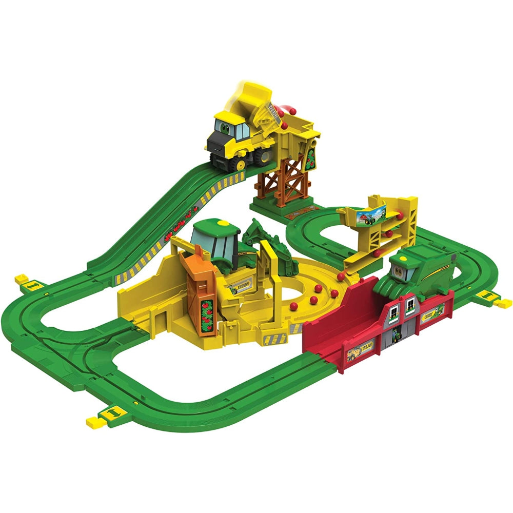 John Deere Tomy Big Loader Motorized Toy Train Set with Tractor & Magical Farm