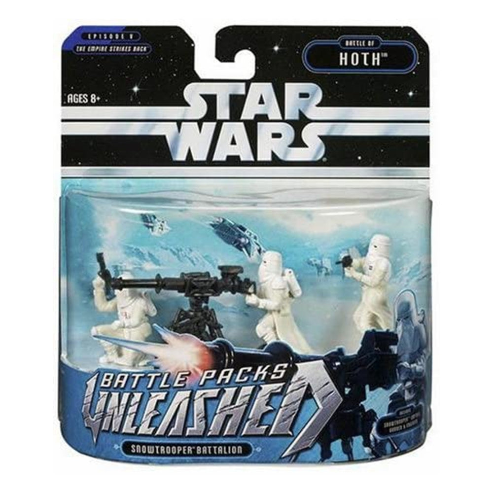 Hasbro Star Wars Unleashed Battle 4 Pack Snowtrooprr Captain & Gunners