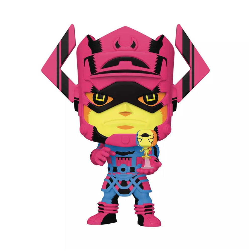 POP Jumbo Marvel Galactus with Silver Surfer (Black Light Version) 10" Vinyl Figure
