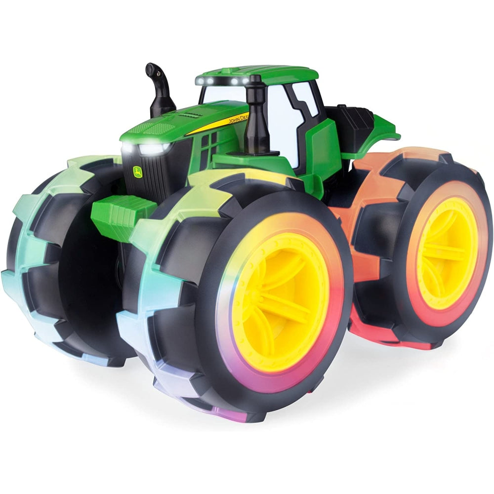 TOMY John Deere Monster Treads Deluxe Lightning Wheels Tractor