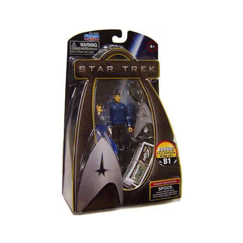 Star Trek Galaxy Collection Spock Action Figure with Extra Hand and Bridge Part