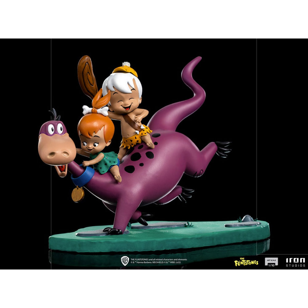 Statue Dino, Peebles, Bamm-Bamm - The Flintstones - Art Scale 1/10