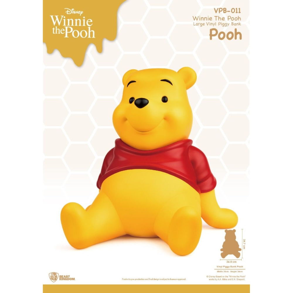 Winnie The Pooh VPB-011 Large Vinyl Piggy Bank: Pooh