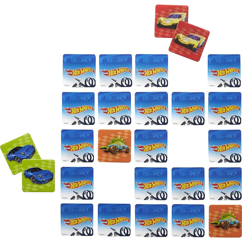 Hot Wheels Make-A-Match Card Game, Match Colors, Images & Shapes