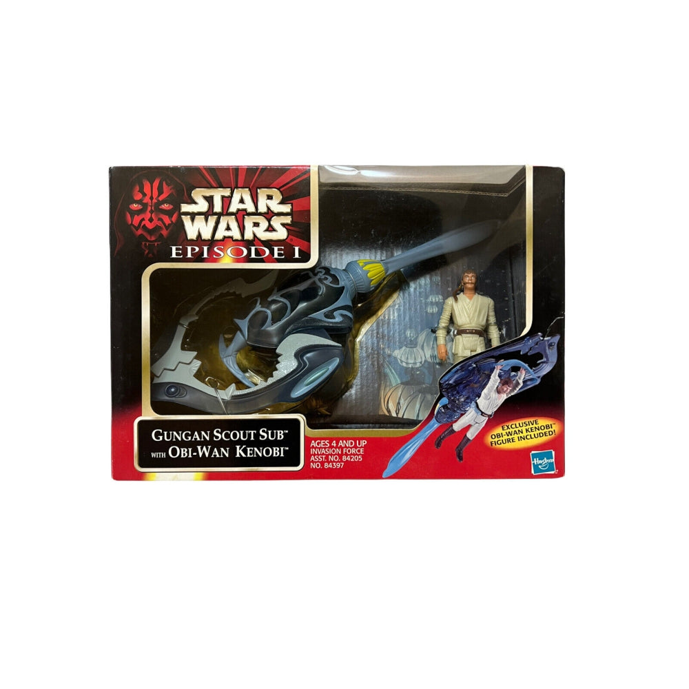 Star Wars Episode I GUNGAN SCOUT SUB Vehicle with Exclusive Obi Wan Kenobi