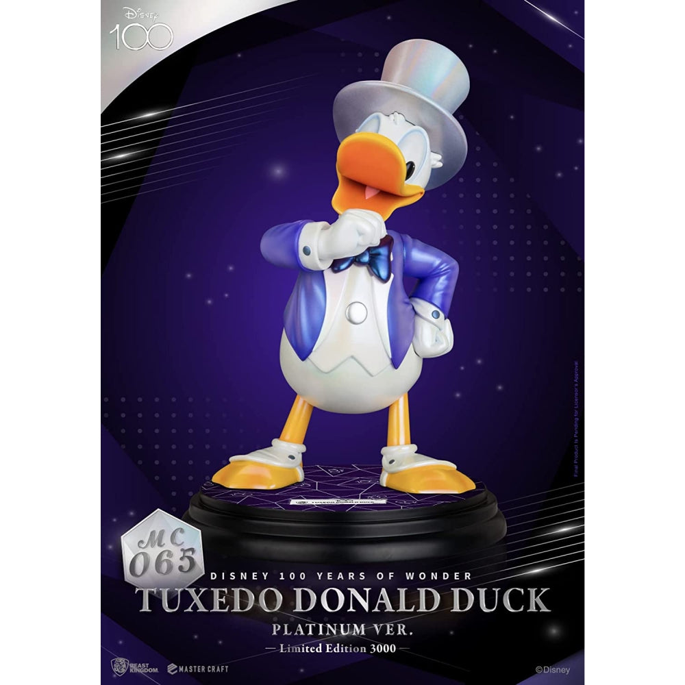 Disney MC-065 100 Years of Wonder Master Craft Tuxedo Donald Duck (Platinum Ver.)