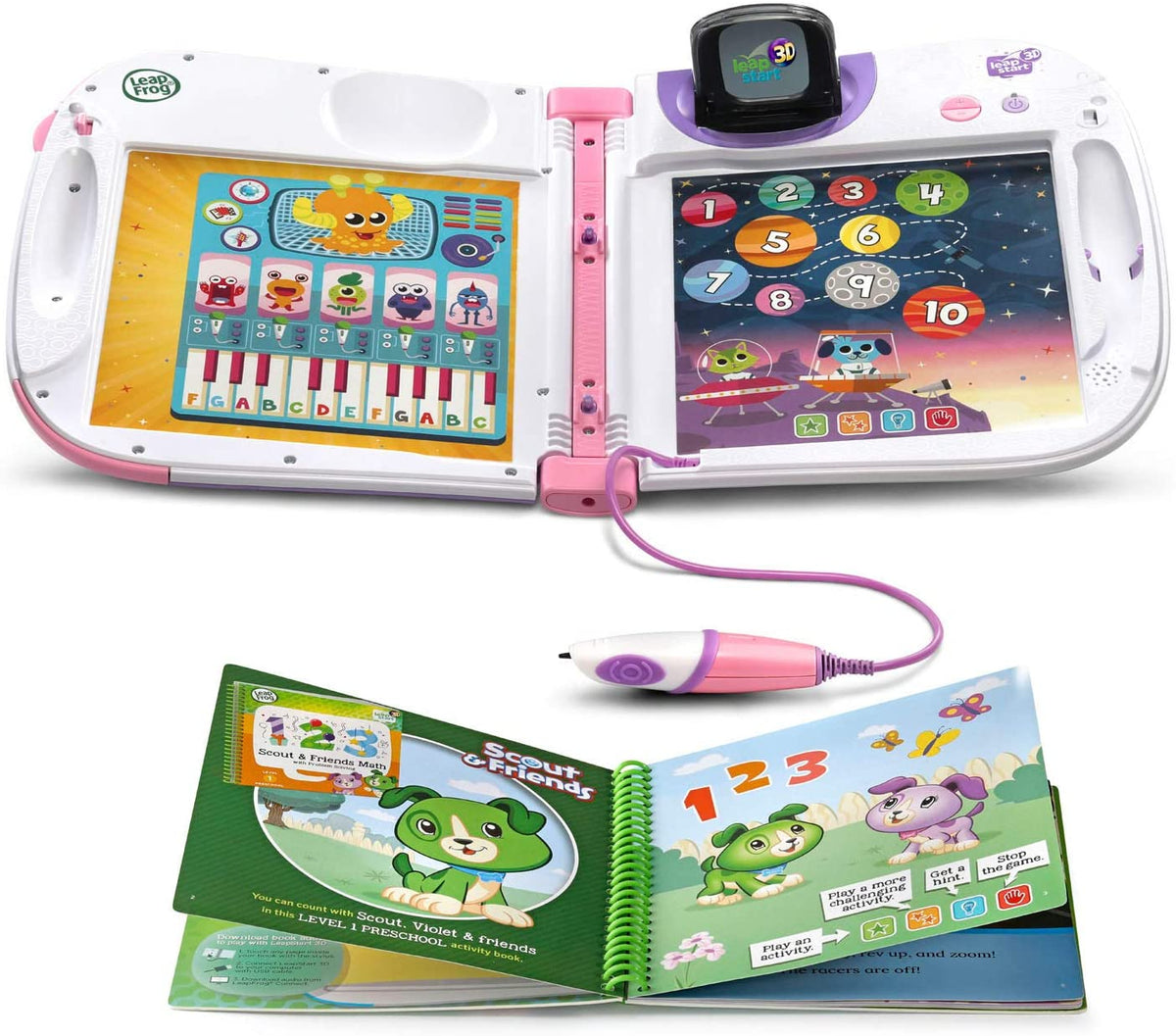 LeapFrog LeapStart 3D Interactive Learning Education System Resources, Pink
