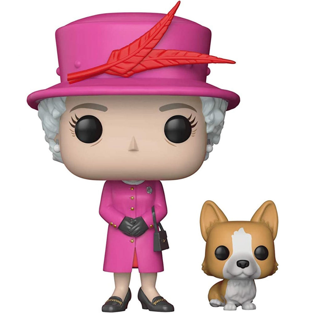 Funko POP! Royal Family - Queen Elizabeth II Collectible Figure, Pink
