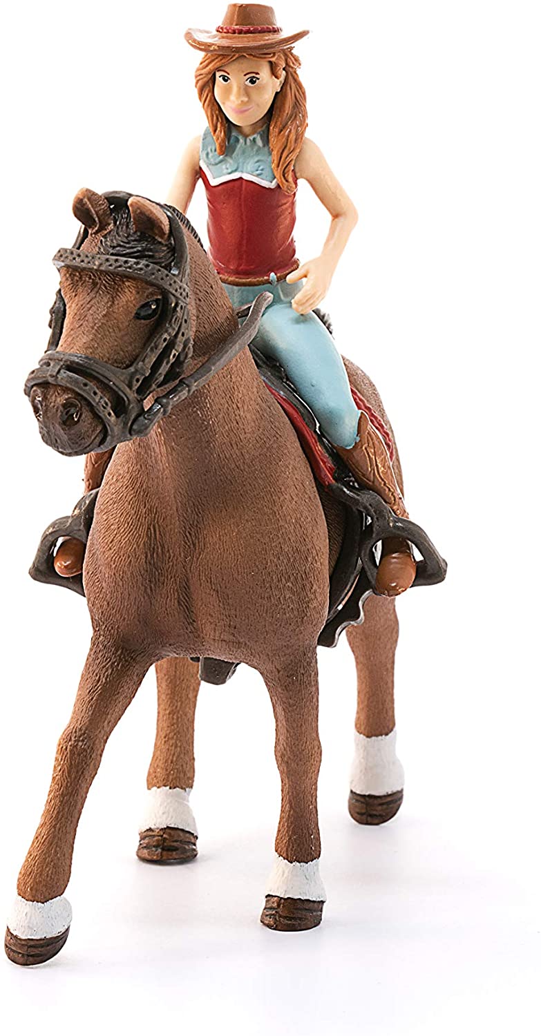 Schleich Horse Club Horse Club Hannah and Cayenne Educational Figurine for Kids