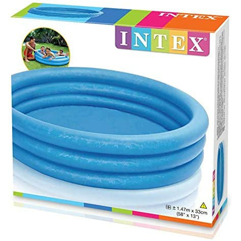 INTEX Crystal Blue Kids Outdoor Inflatable 58&quot; Swimming Pool