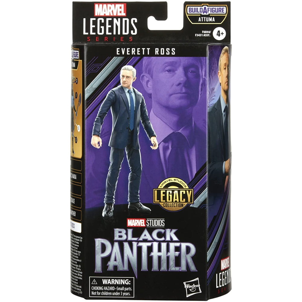 Marvel Legends Series Black Panther Legacy Collection Everett Ross 6-inch MCU Action Figure Toy, 1 Accessory