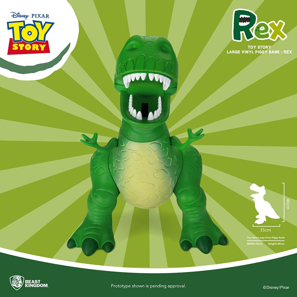 Toy Story Large Vinyl Piggy Bank: Rex