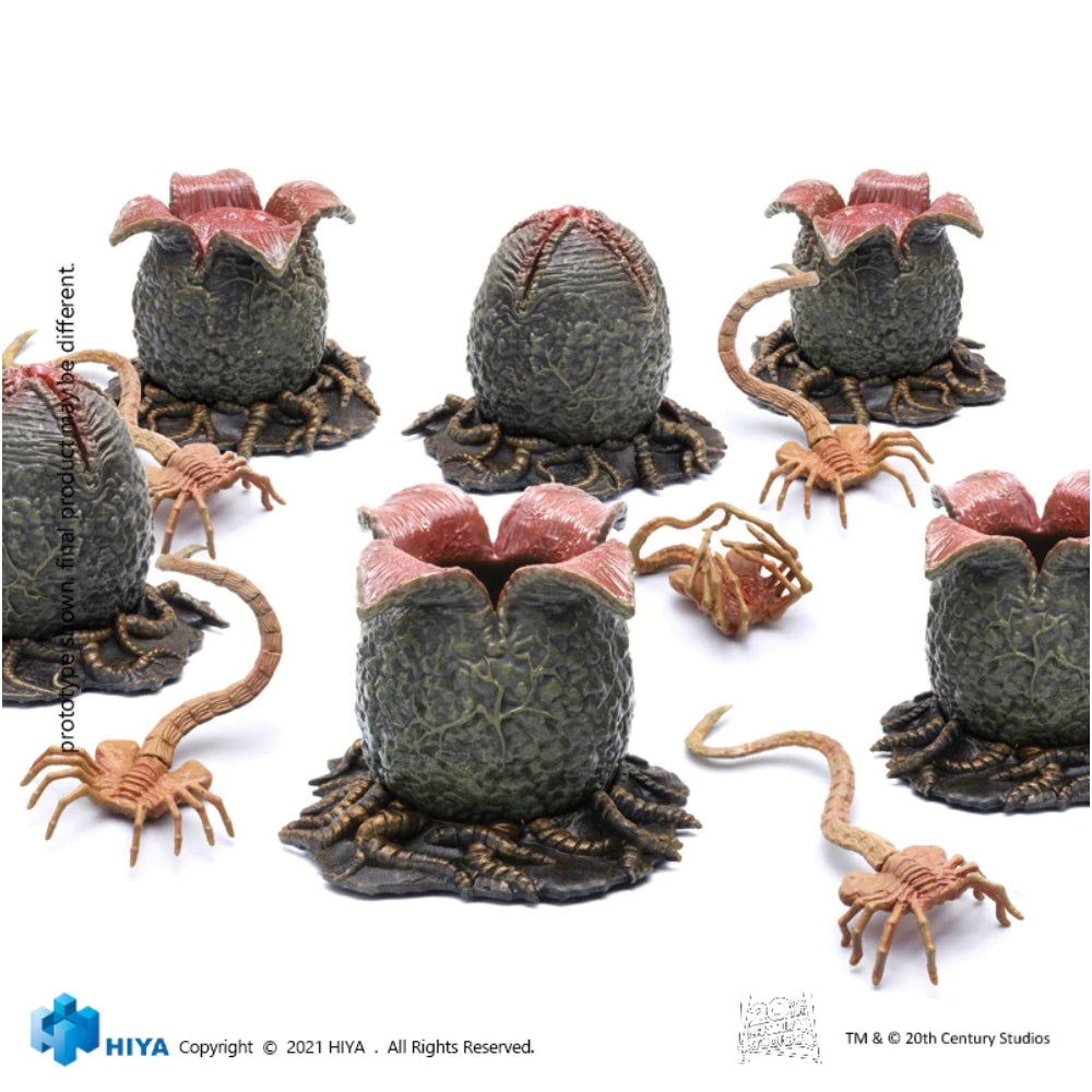 Hiya Toys Aliens: Ovomorph &amp; Facehugger 1:18 Scale Action Figure Set
