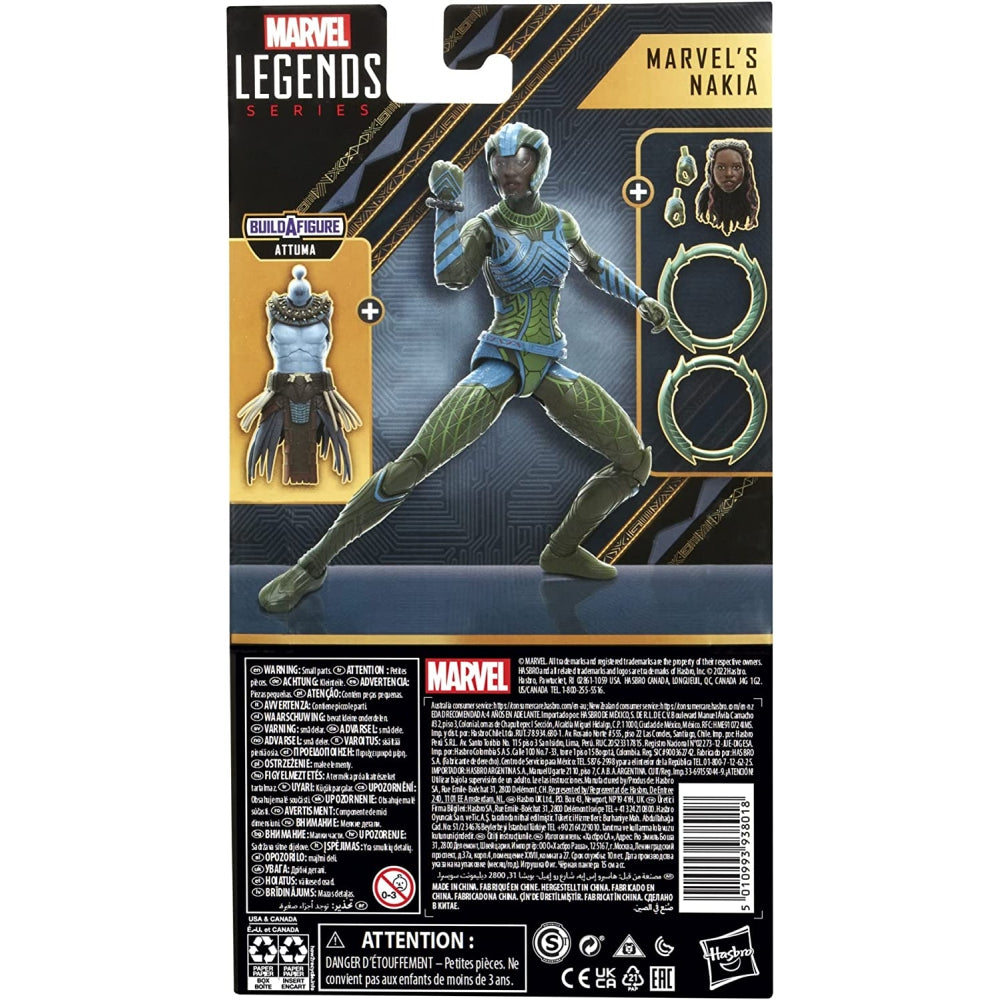 Marvel Legends Series Black Panther Wakanda Forever Nakia 6-inch MCU Action Figure Toy, 5 Accessories