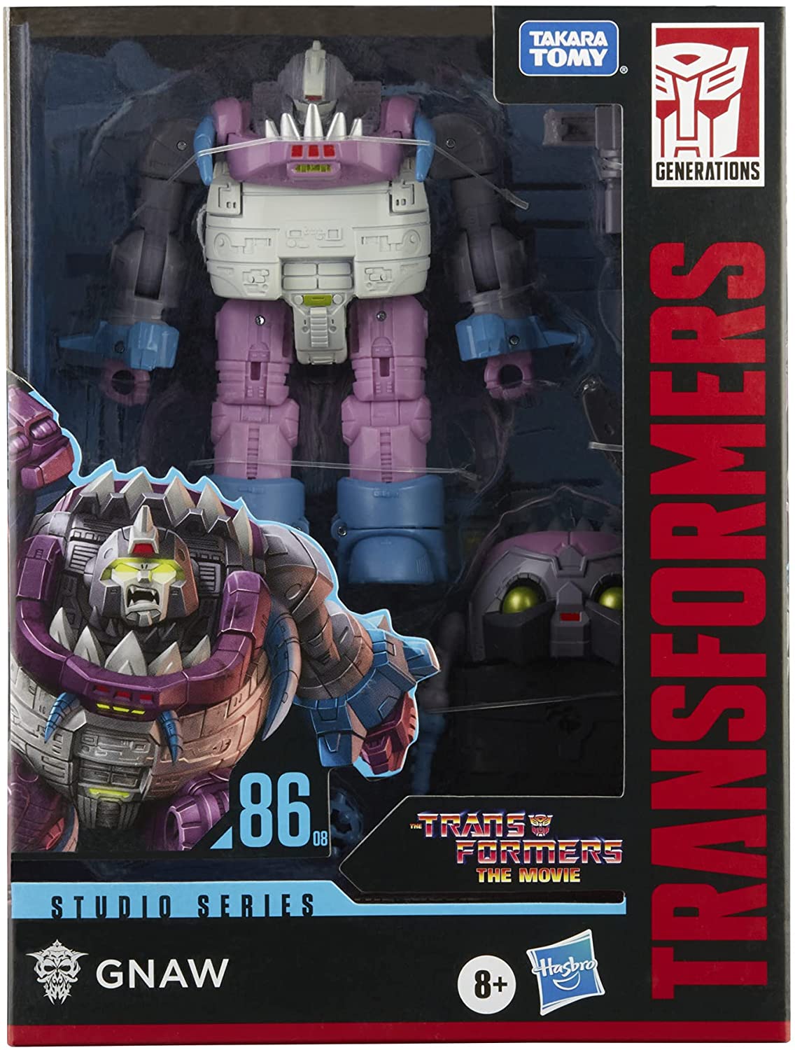 Transformers Toys Studio Series 86-08 Deluxe Class The Movie 1986 Gnaw Action Figure