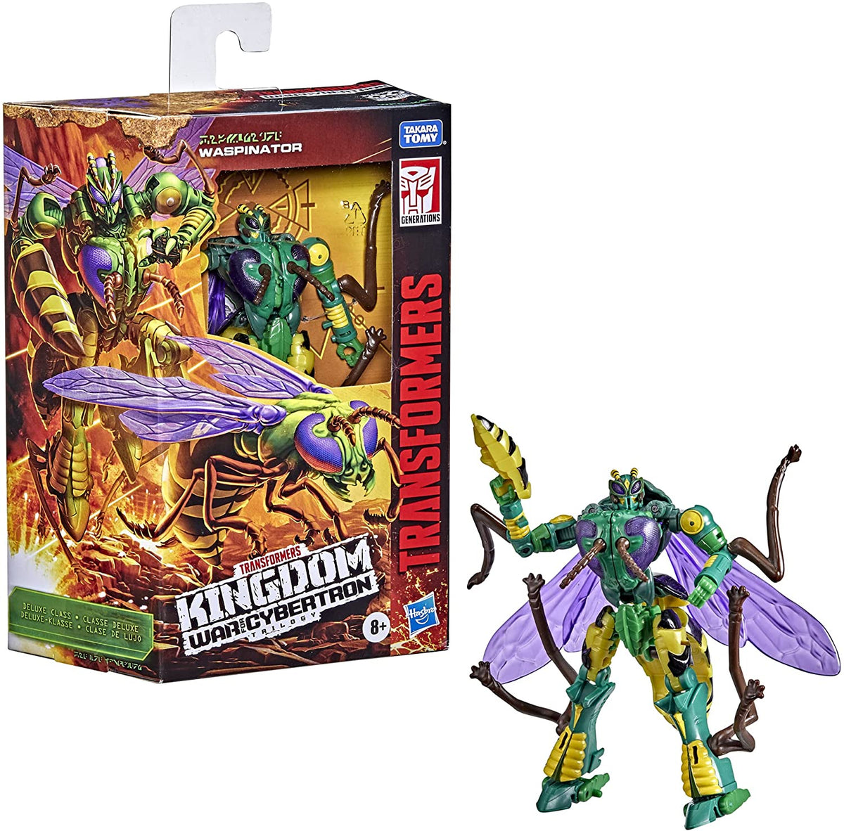 Transformers Generations War for Cybertron: Kingdom Deluxe Waspinator Action Figure