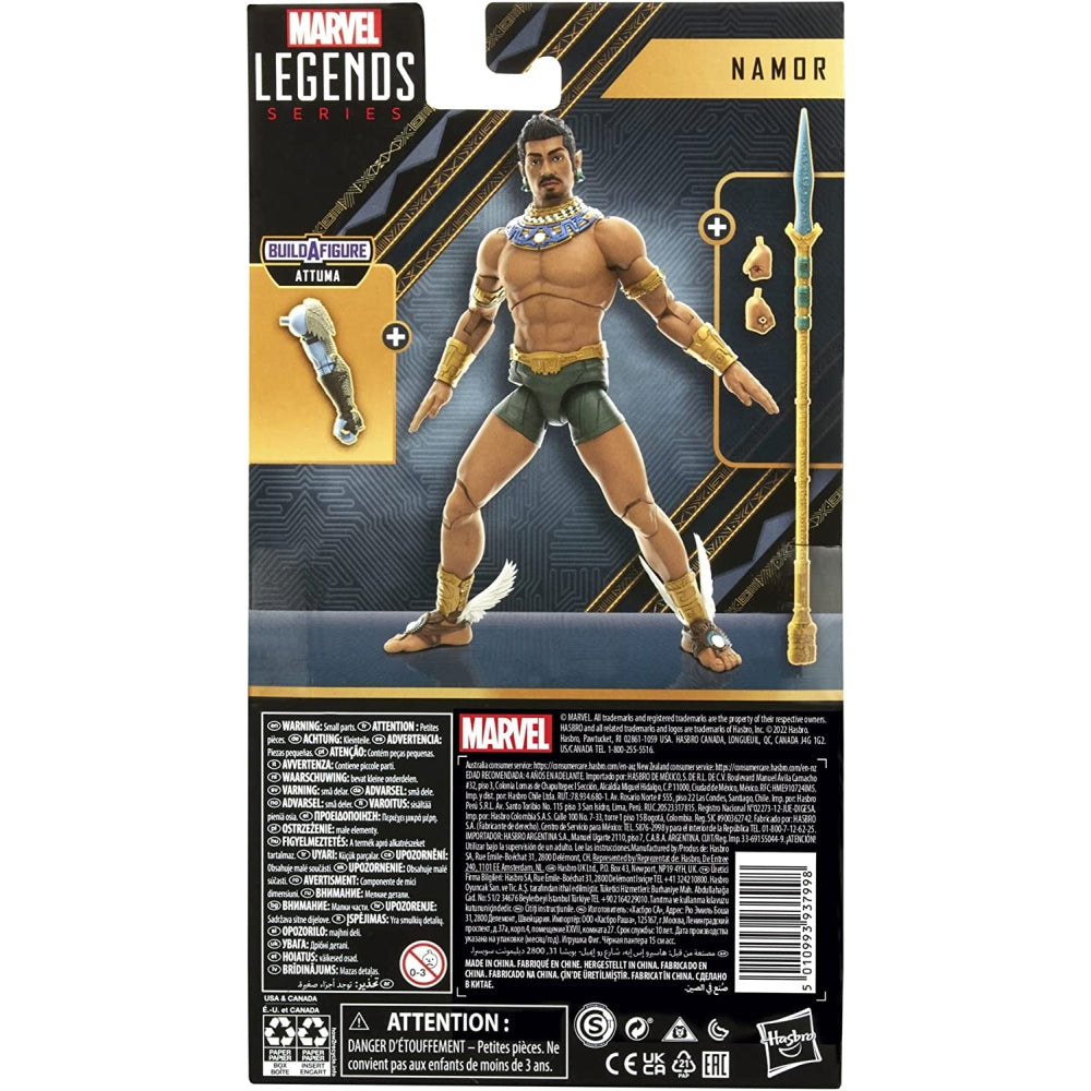 Marvel Legends Series Black Panther Wakanda Forever Namor 6-inch MCU Action Figure Toy