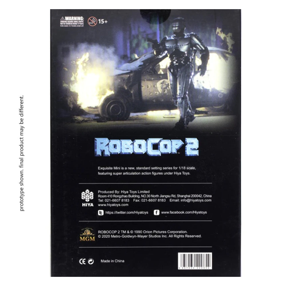Hiya Toys Robocop 2: Robocop 1:18 Scale Action Figure