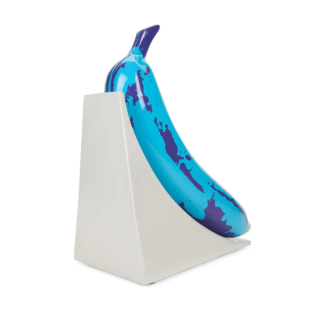 Andy Warhol 10&quot; Lustre Gloss Resin BookendsBlue Banana