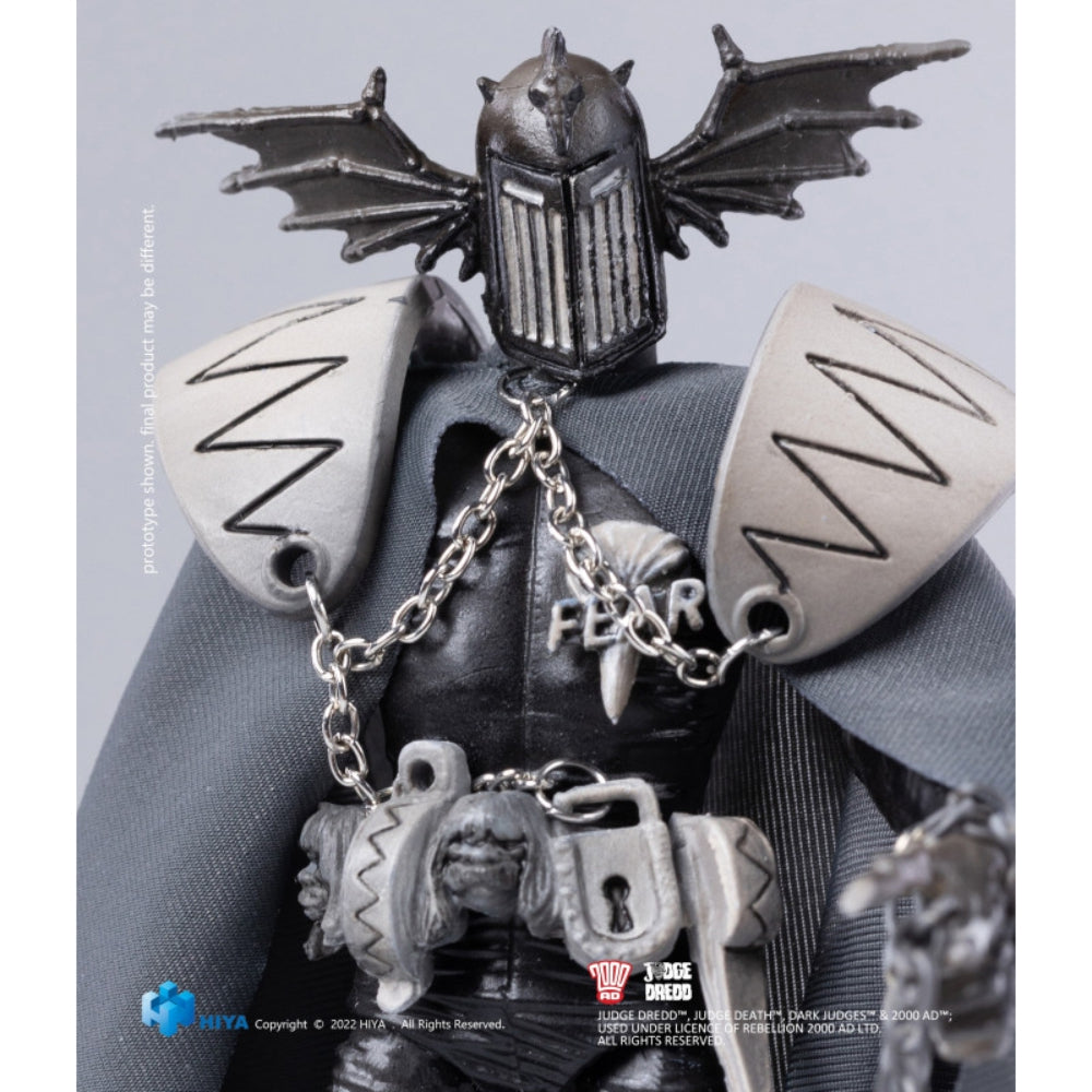 Judge Dredd: Judge Fear (Black &amp; White) 1:18 Scale Exquisite Mini Action Figure