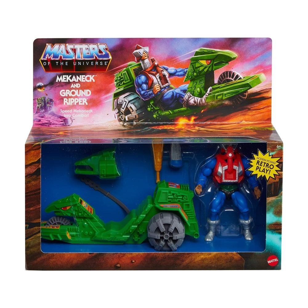 Masters of the Universe Origins Vehicle &amp; Action Figure Ground Ripper &amp; Mekaneck