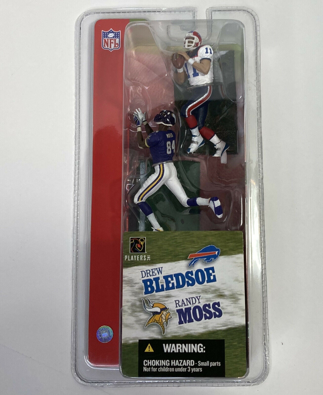 Mcfarlane 3" NFL 2-packs Series 2 Randy Moss and Drew Bledsoe