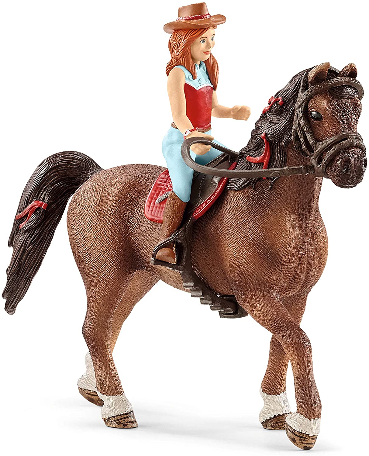 Schleich Horse Club Horse Club Hannah and Cayenne Educational Figurine for Kids