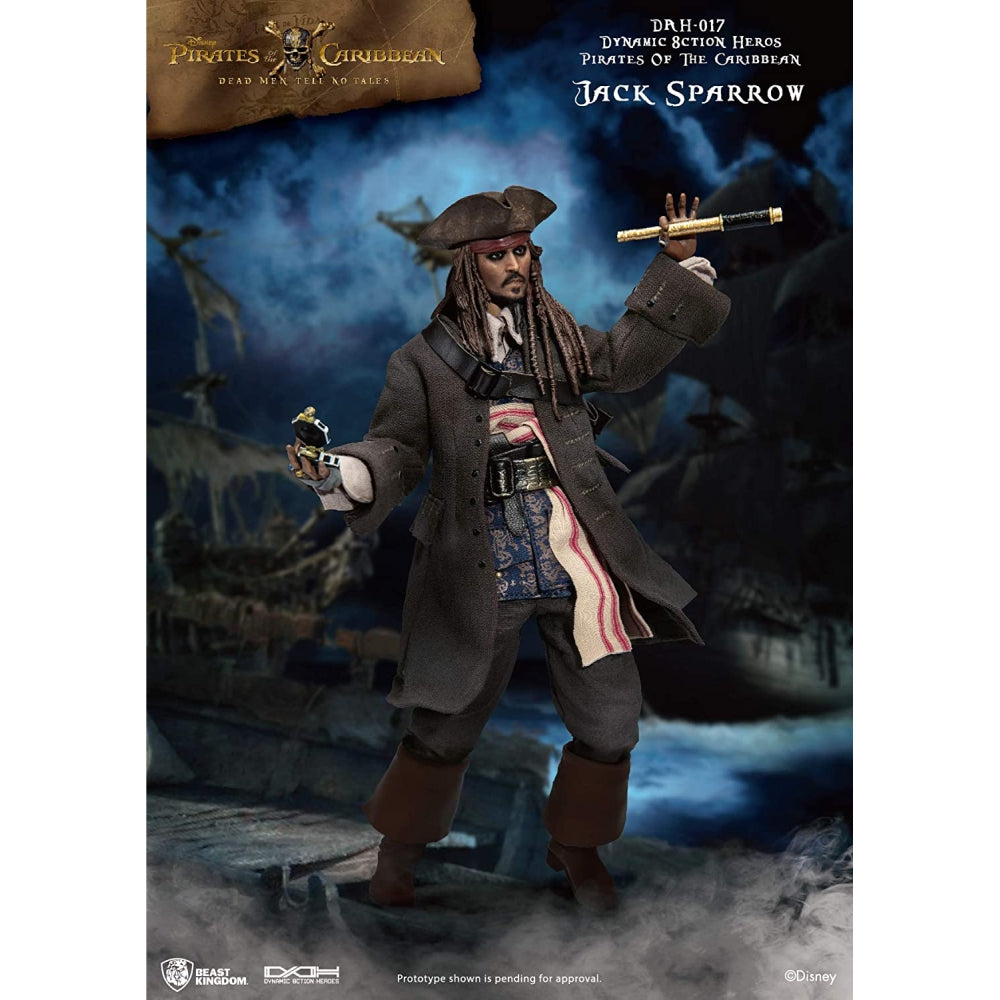 Pirates of The Caribbean Jack Sparrow Multicolor Action Figure, 7 Inches