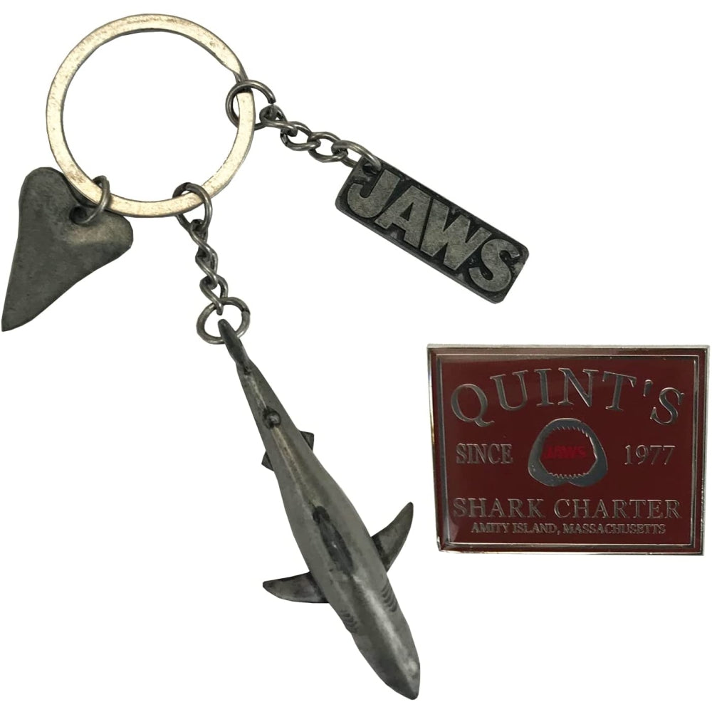 Jaws Collector Home System Keychain and Pin Set