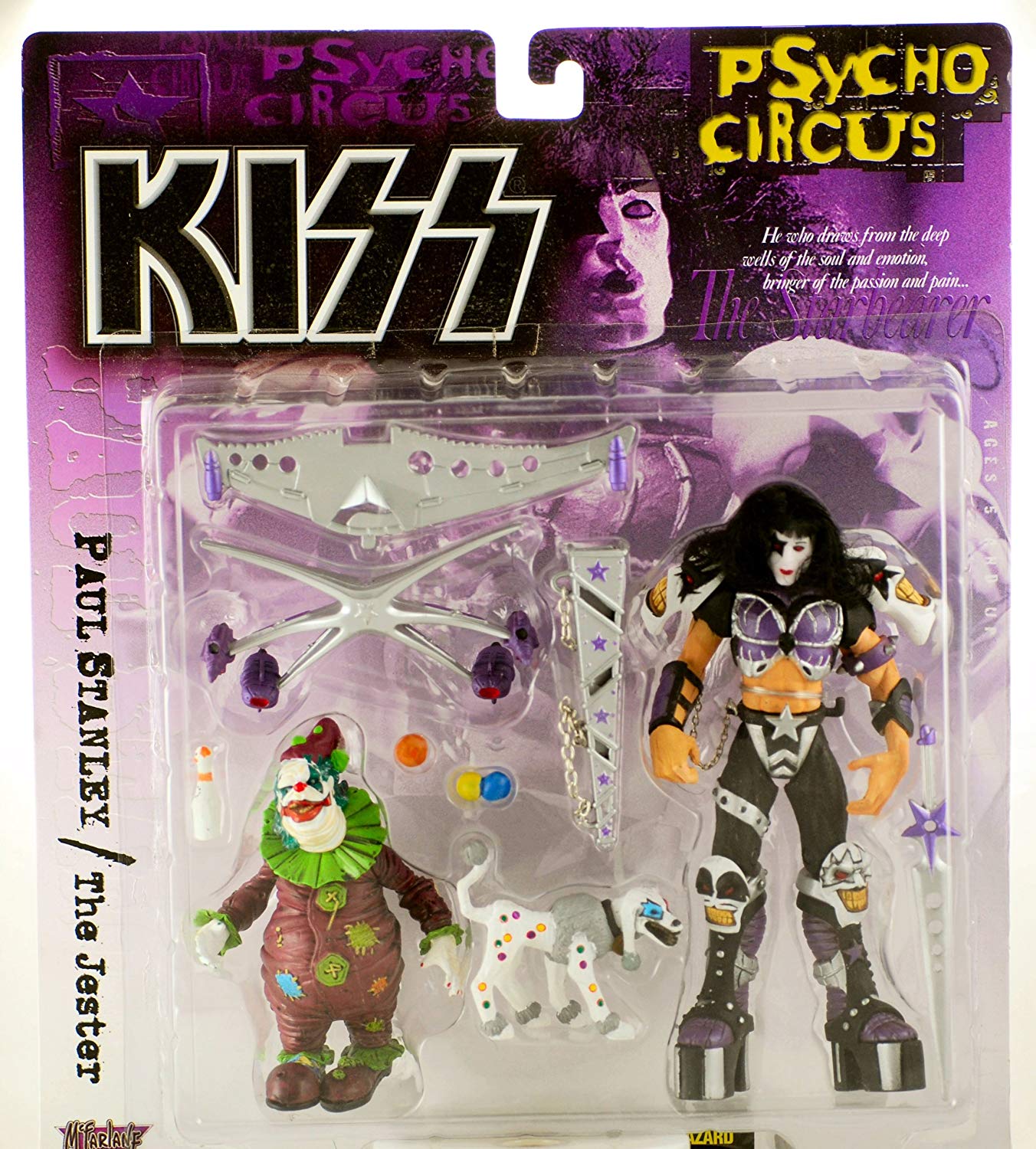 McFarlane Toys, KISS Psycho Circus, Paul Stanley and the Jester Action Figures