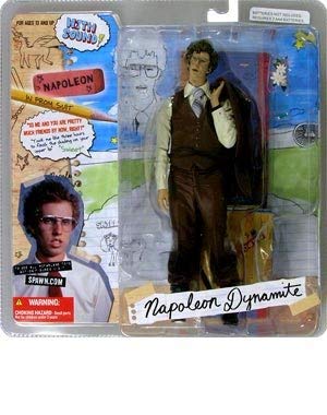 NAPOLEON DYNAMITE IN PROM SUIT Action Figure with Display Base &amp; Sound
