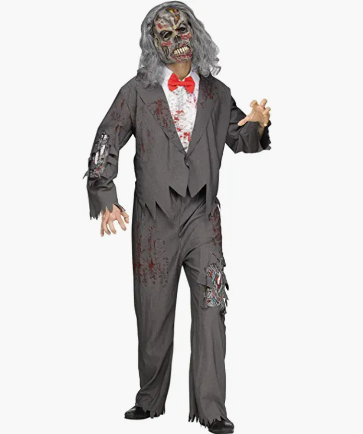 Fun World - Zombie Groom Adult Costume