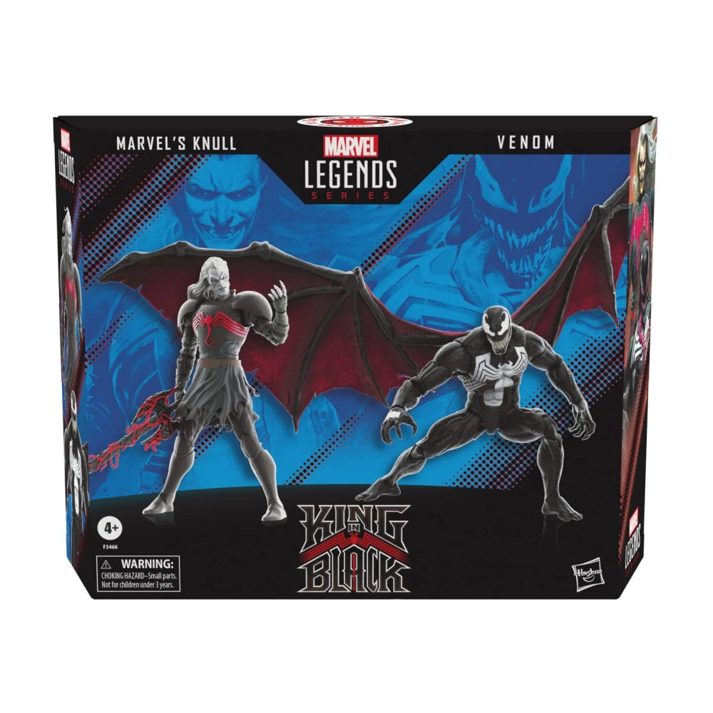 Spider-Man Marvel Legends Series 60th Anniversary Knull and Venom 2-Pack 6-inch Action Figures