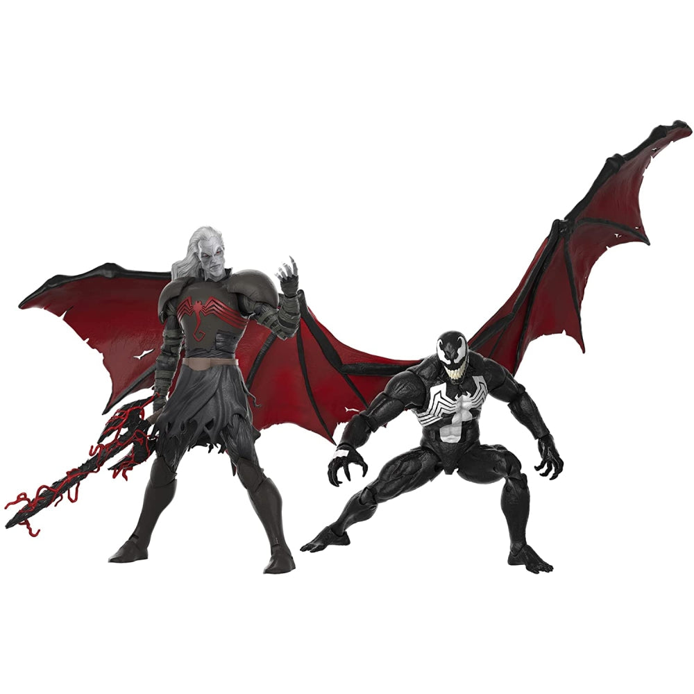 Spider-Man Marvel Legends Series 60th Anniversary Knull and Venom 2-Pack 6-inch Action Figures