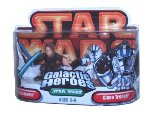 Star Wars Galactic Heroes 2 Pack 2 Inch Tall Action Figure