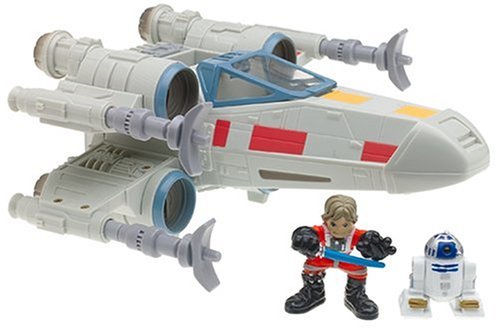 Star Wars Galactic Heroes Luke Skywalker and R2D2 and X-Wing Fighter