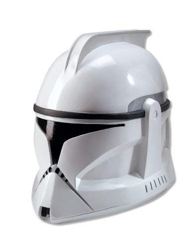Rubie&#39;s Costume Men&#39;s Star Wars Deluxe Injection Molded Adult 2-Piece Clone Trooper Mask
