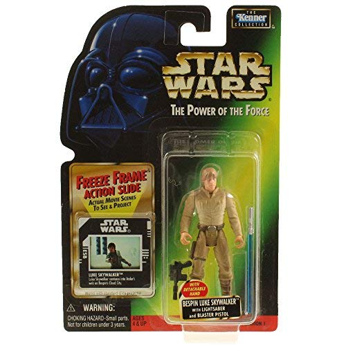 Star Wars, The Power of the Force Freeze Frame, Bespin Luke Skywalker Action Figure, 3.75 Inches